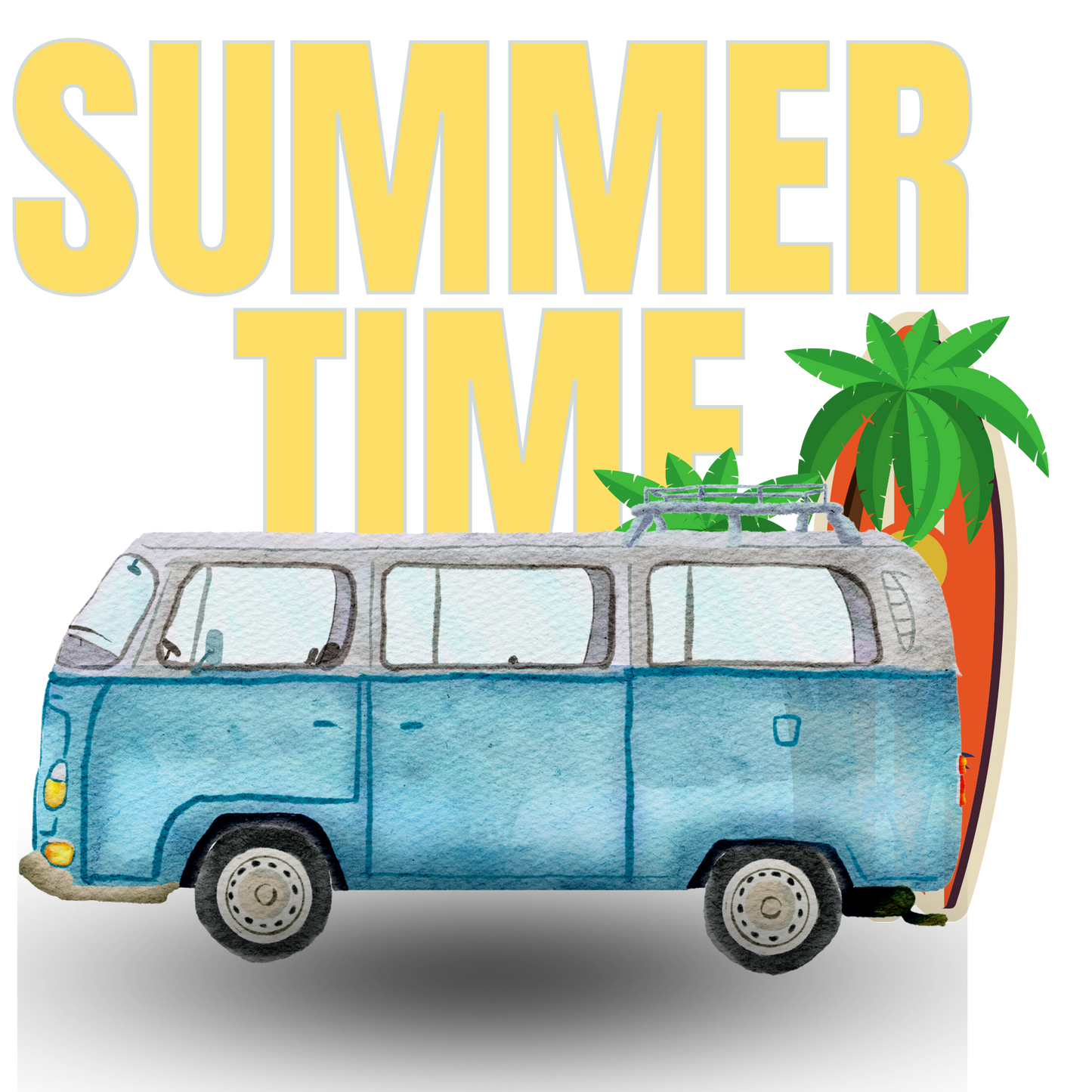 Summer Time VW DTF Transfer