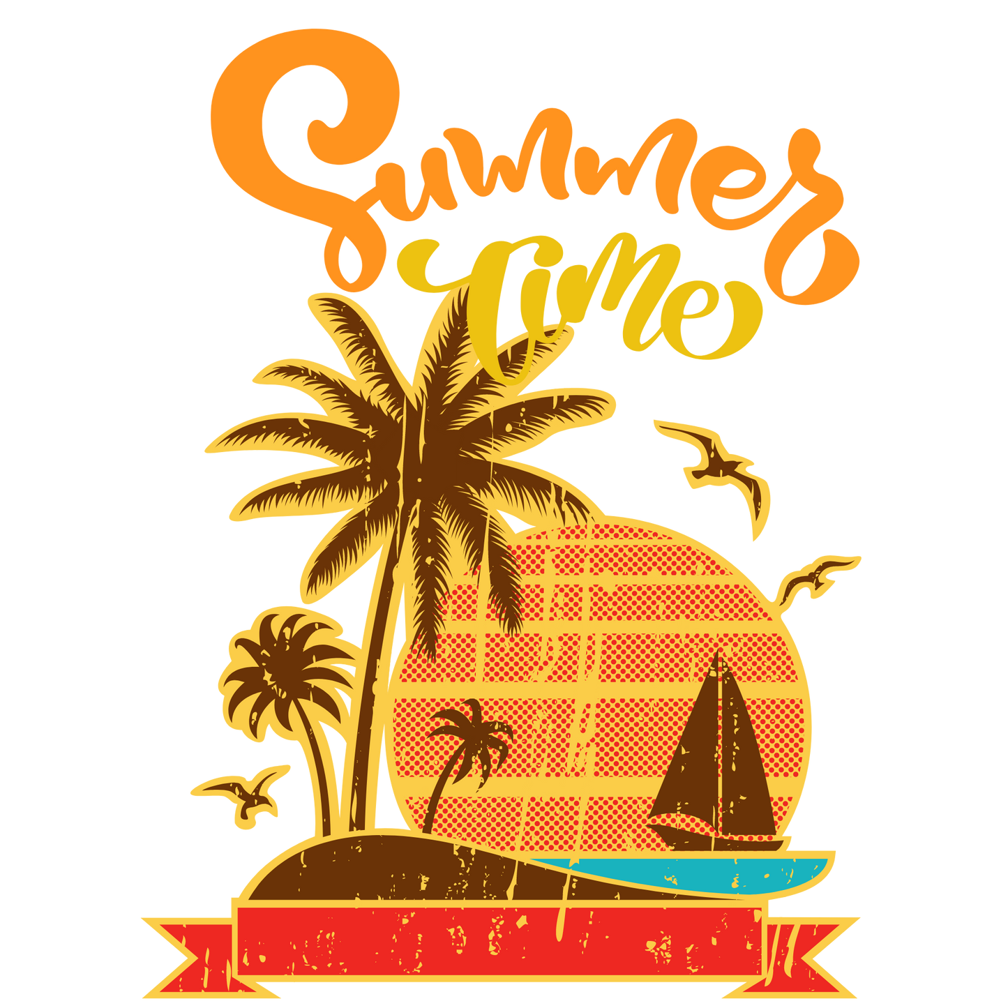 Summer Time DTF Transfers