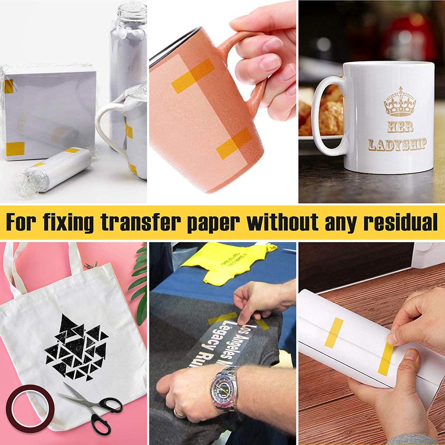 Heat Resistant Tapes for Sublimation, DTF